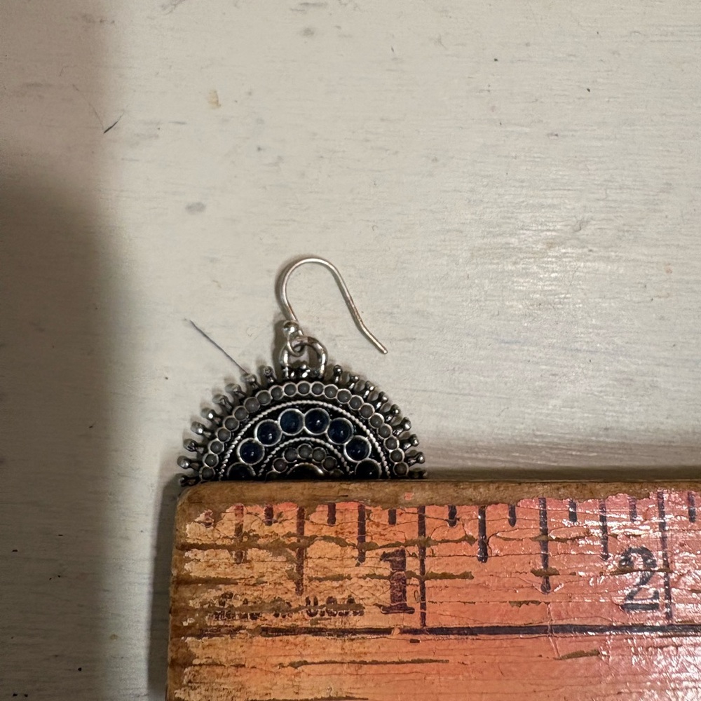 Lucky Brand Silver and Purple Boho Earrings - Picture 4 of 8